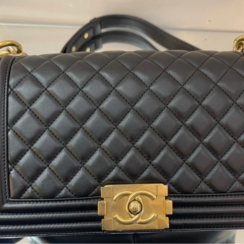 Chanel Quilted Lambskin Boy Bag